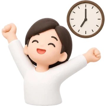 아침에 개운하게 기지개를 켜는 모습